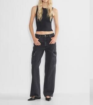 NWOT Aritzia Denim Forum The Farrah Hi-rise Cargo Jean Sz 27